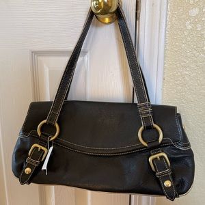 VTG-Kenneth Cole black Leather shoulder bag,Great condition!